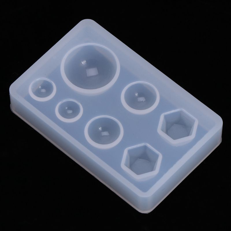 Khuôn silicon hình học mặt trăng chân mèo DIY làm trang sức