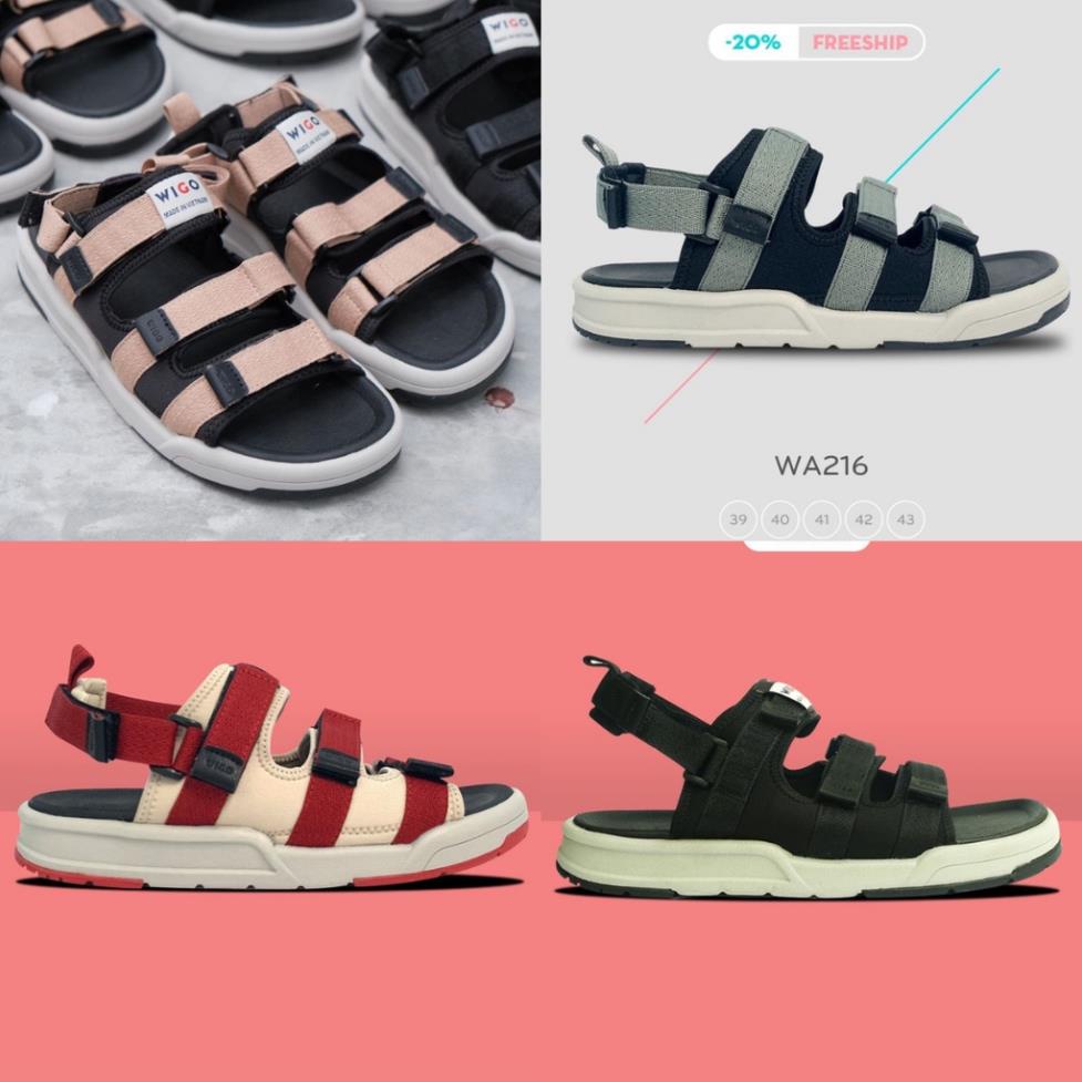 Giày Sandals Unisex HuuCuong & wigo 3 quai - TH19 !