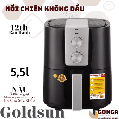 Nồi chiên không dầu Goldsun, nồi chiên ko dầu GAF5841-M bảo hành 12 tháng lỗi đổi mới 07 ngày mã 10101530