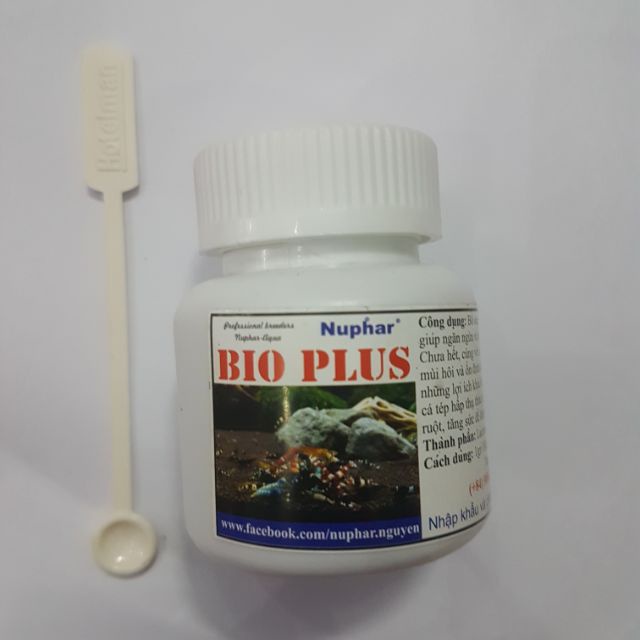 BIO PLUS Nuphar - Men Vi Sinh Hỗ Trợ Tiêu Hóa, Bổ Sung Khoáng Chất - Khử Độc cho Cá Tép
