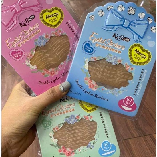 Kích mí lưới kèm keo tàng hình Keli và dụng cụ chính hãng gồm 3 kích cỡ chuyên dùng cho makeup, siêu chắc