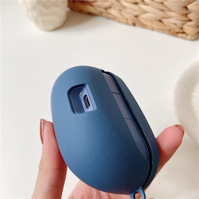 Vỏ Bảo Vệ Hộp Đựng Tai Nghe Màu Trơn Chống Sốc Cho Sony Wf-Sp800N