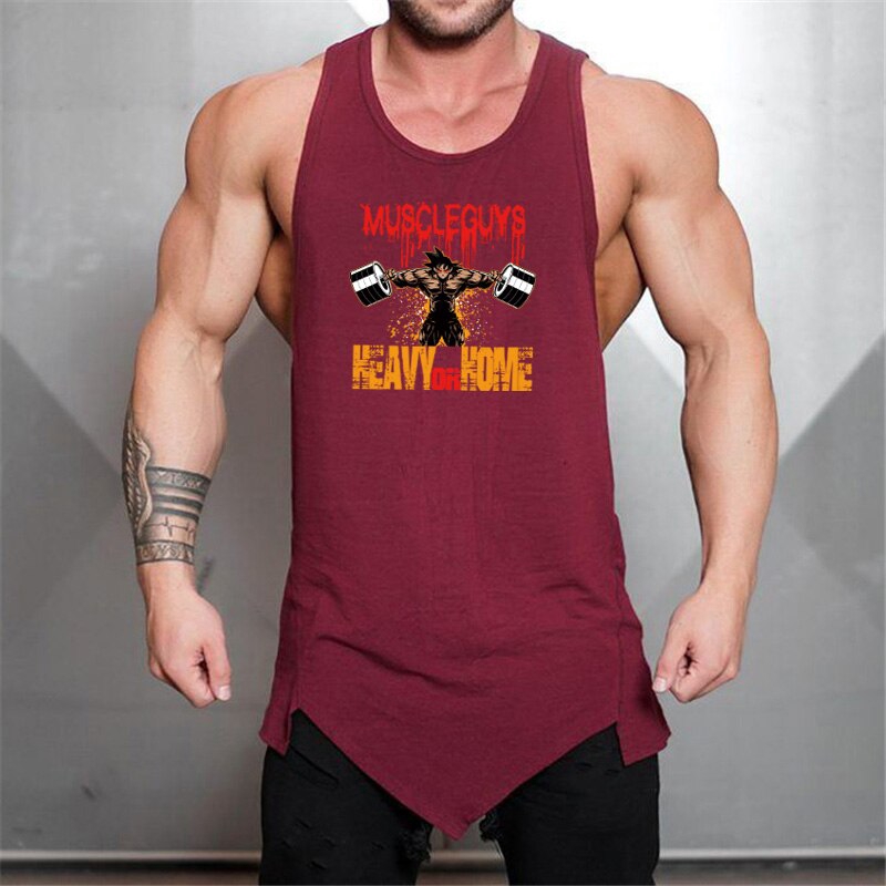 Men Tank Top Mens Bodybuilding Stringers Tank Tops Singlet Brand Clothing Sleeveless Shirt Breathable Fitness Sweat Undershirt