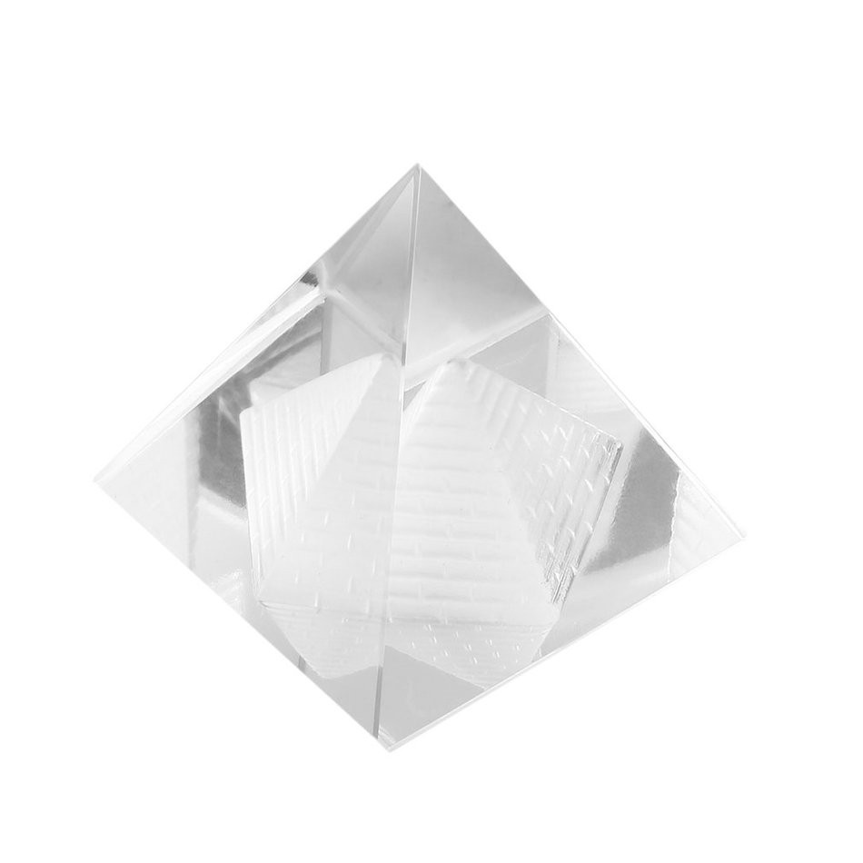 Khối Pha Lê Nhân Tạo Hình Kim Tự Tháp Trang Trí Nội Thất K9