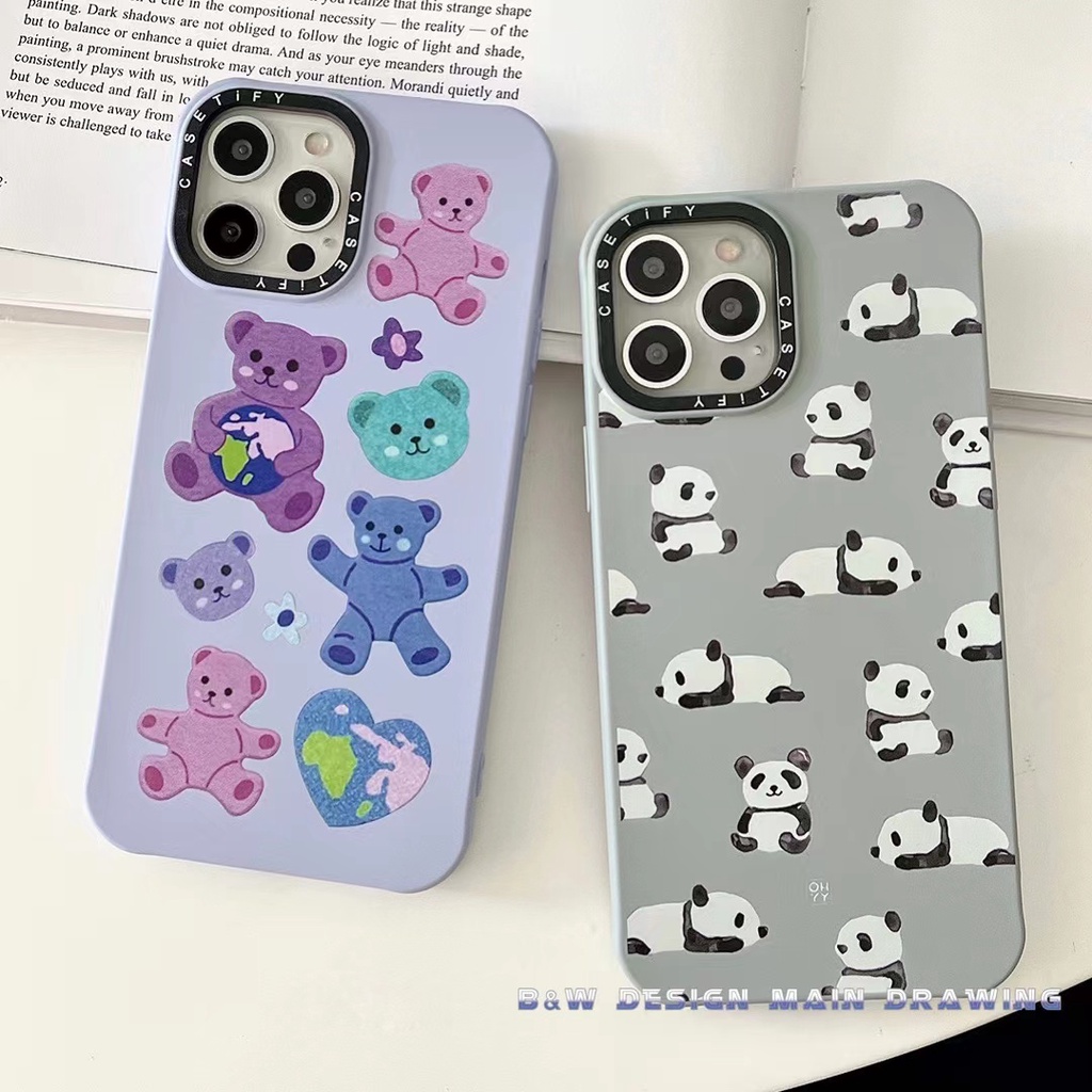 Ốp Điện Thoại Silicone Mềm Chống Sốc In Hình Gấu Hoạt Hình Cho iPhone 13 12 11 Pro MAX X XS MAX XR iPhone 6 6s 7 8 Plus