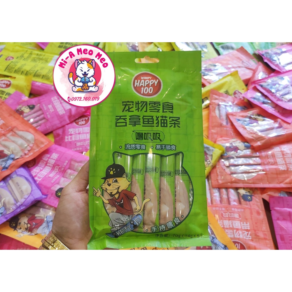 Súp thưởng Wanpy Happy 100 cho Mèo - Nội địa Trung