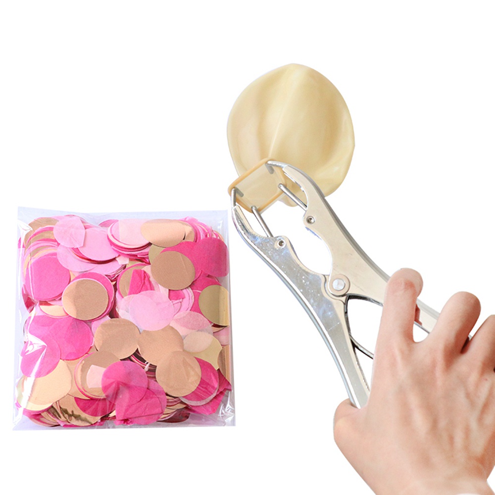 Dụng cụ kìm mở rộng bong bóng bằng kim loại trong suốt nhiều màu DIY