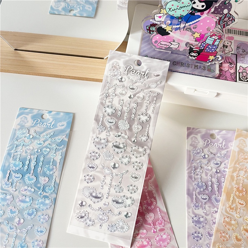 Miếng Dán Trang Trí Rèm Cửa Bằng pvc Đính Hạt Hình Ngôi Sao Ngọt Ngào diy