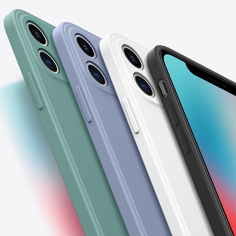 Ốp Lưng Iphone X Xs Xsmax Style Iphone 12 Cạnh Vuông Chống Bẩn Có Lót Nhung Chống Trầy Điện Thoại | GuCas