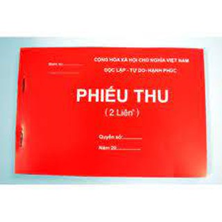 Phiếu thu 2 liên/ 3 liên 100 tờ đẹp giá sieu rẻ