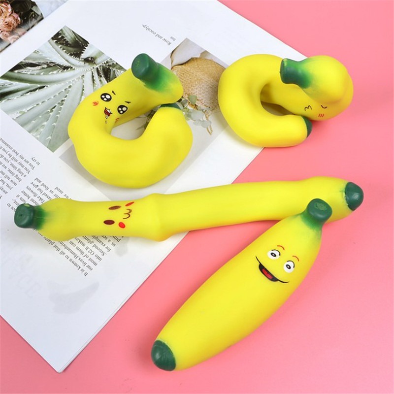 Đồ Chơi Squishy Gudetama Hình Quả Chuối Cảm Xúc siêu đàn hồi ngộ nghĩnh giải tỏa căng thẳng mochi slime