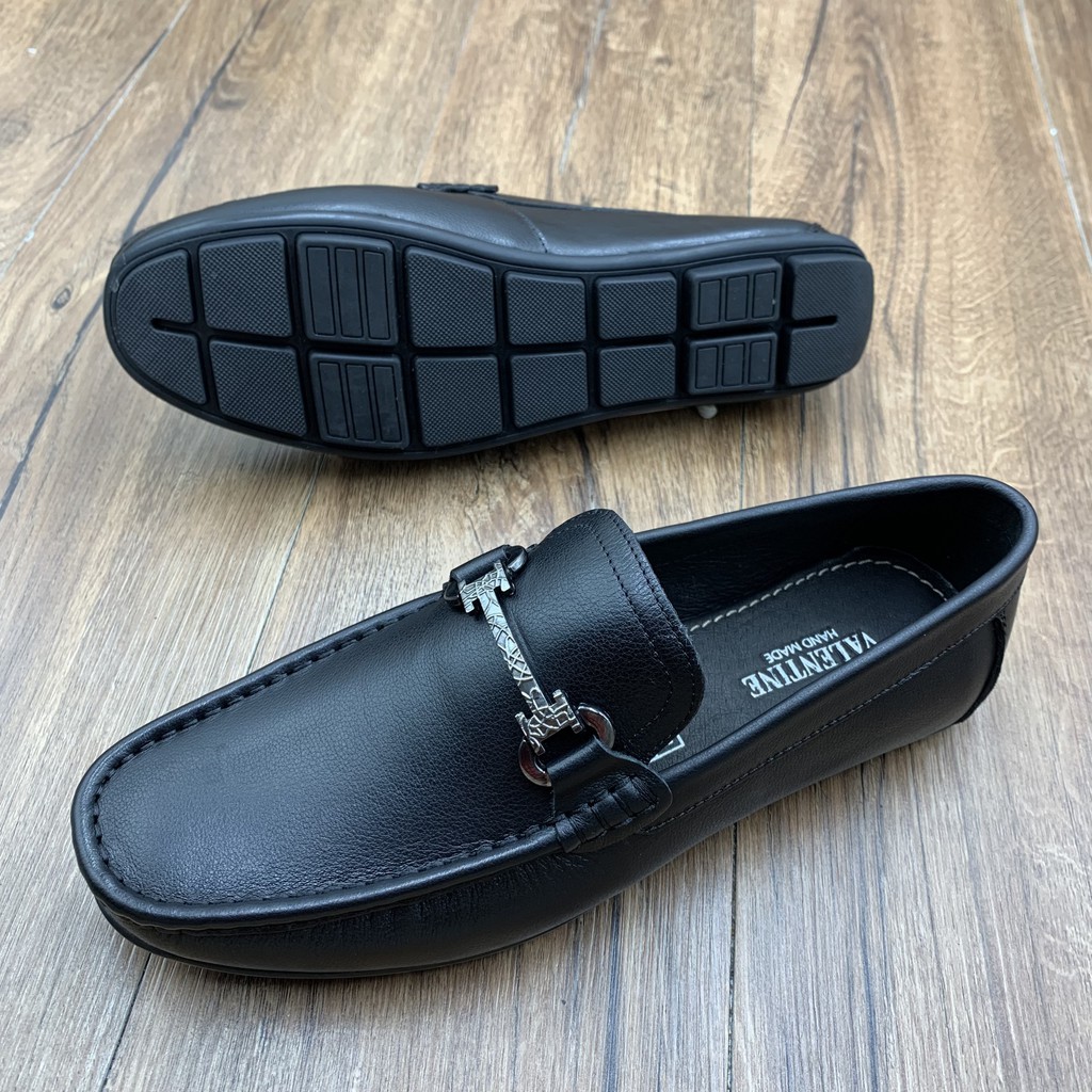 Giầy lười nam da bò siêu mềm  + Tặng đón gót sừng