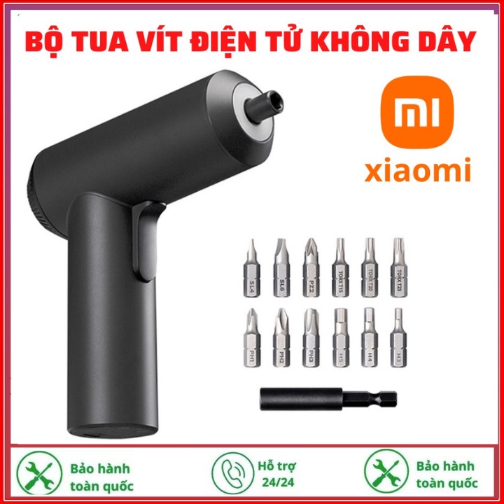 Máy Bắn Vít Không Dây Xiaomi Mijia S2-Bộ Tua Vít Điện Tử Với Trang Bị 12 Đầu Thép Chống Dỉ Đa Năng Cao Cấp Chính Hãng