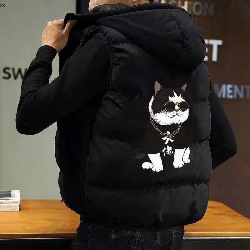 Áo khoác phao cotton dày dặn dáng rộng giữ ấm mùa thu đông phong cách Hàn Quốc thời trang cho nam