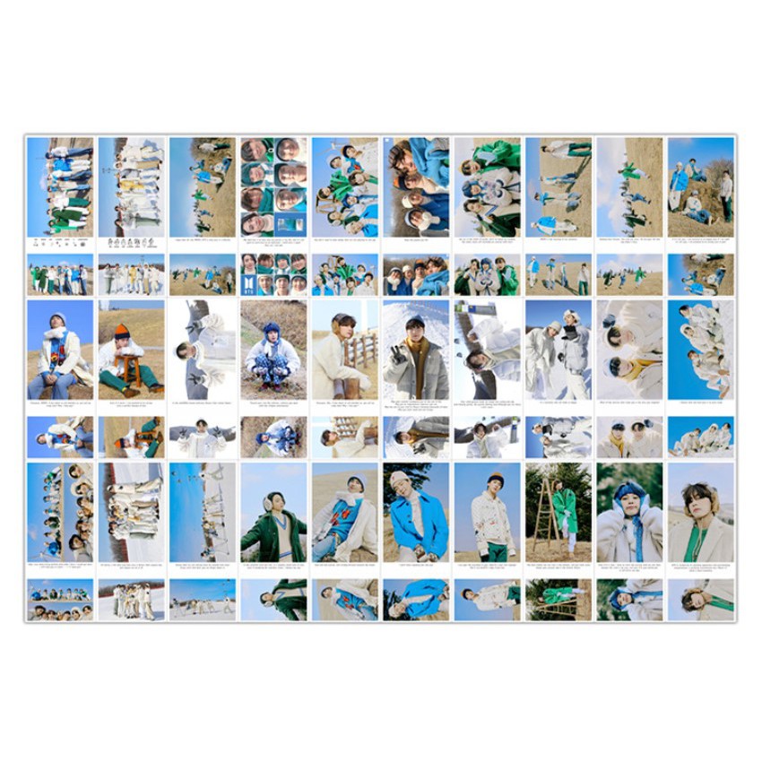 Bộ sưu tập hình 204 tấm (Share Postcard) của BTS Bangtan Boys BT21 bản 2