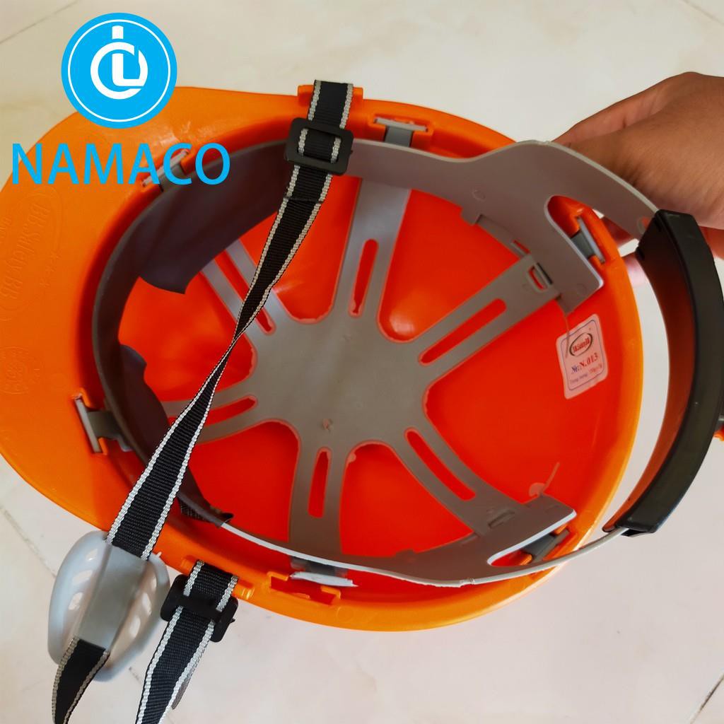 Nón Bảo Hộ - Nón Công Nhân BB N013 Màu Trắng +Cam (107/41 Liên Khu 4-5, P. Bình Hưng Hòa B, Q. Bình Tân, HCM)