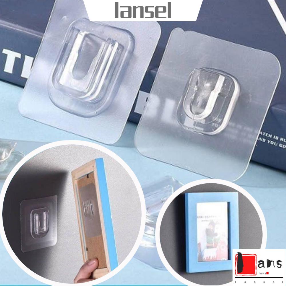 Set 1/3/5/10 cặp móc treo đồ dán tường chống thấm nước chống dầu không cần khoan tường tiện dụng cho gia đình