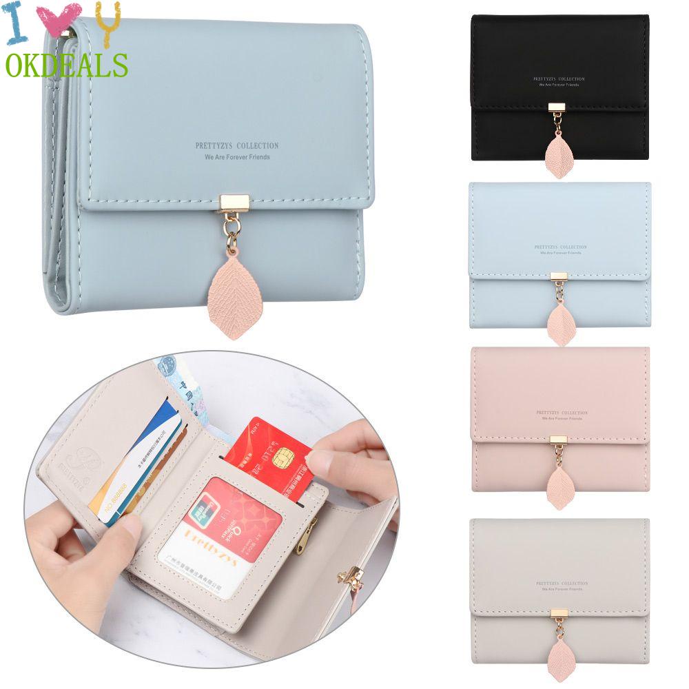 Ví da PU dáng ngắn đa năng thời trang năm 2021 dành cho nữ