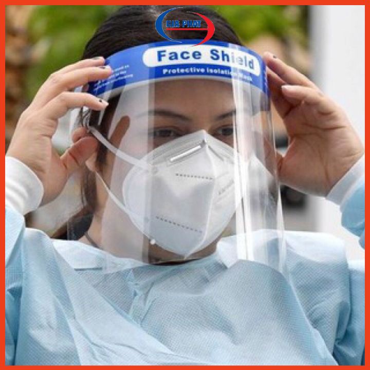 Kính chắn chống giọt bắn che kín mặt Faceshield trong suốt cho trẻ em, người lớn