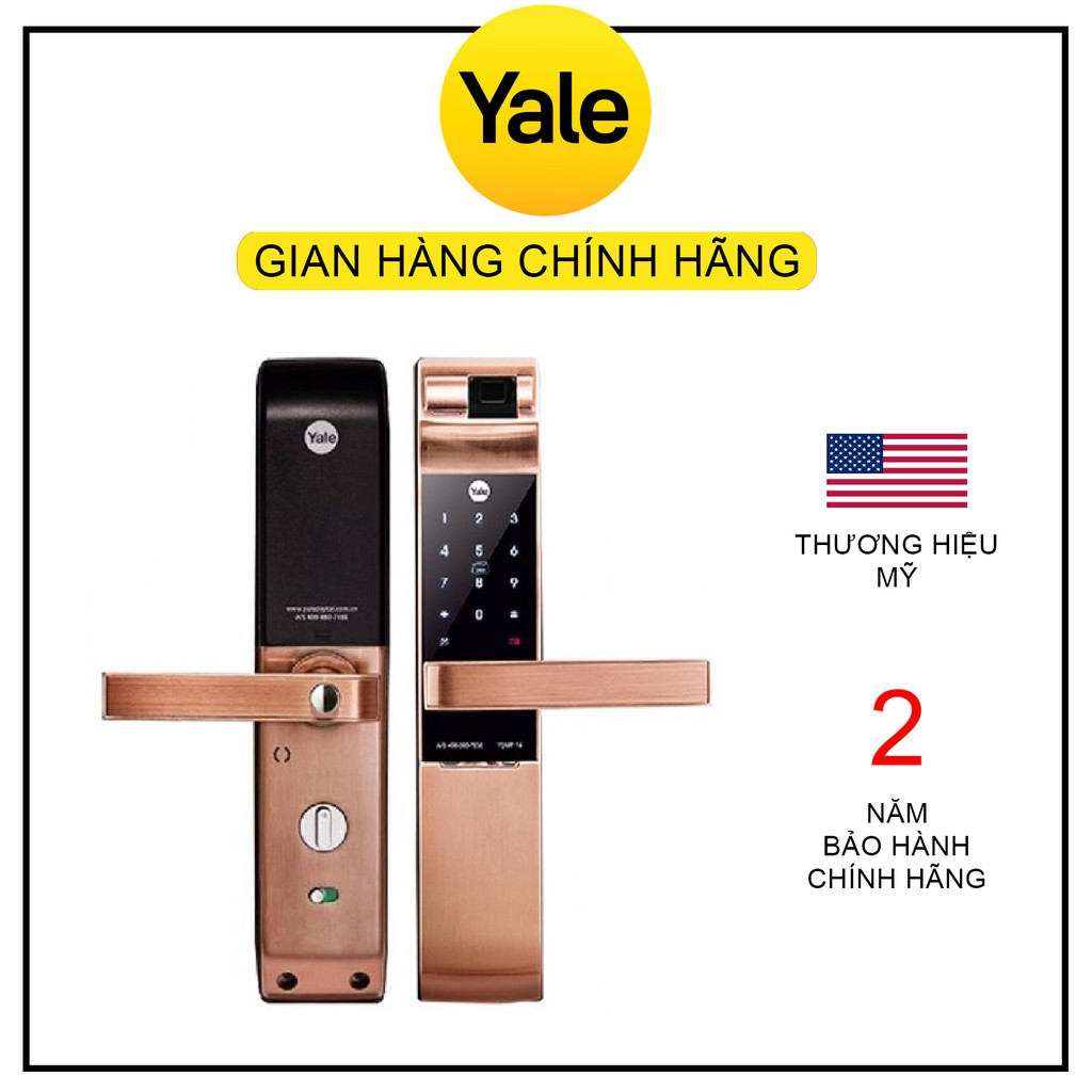 Khóa Thông Minh Yale YDM7116A MB/RB/CG (Bảo hành 2 năm) - Hàng chính hãng