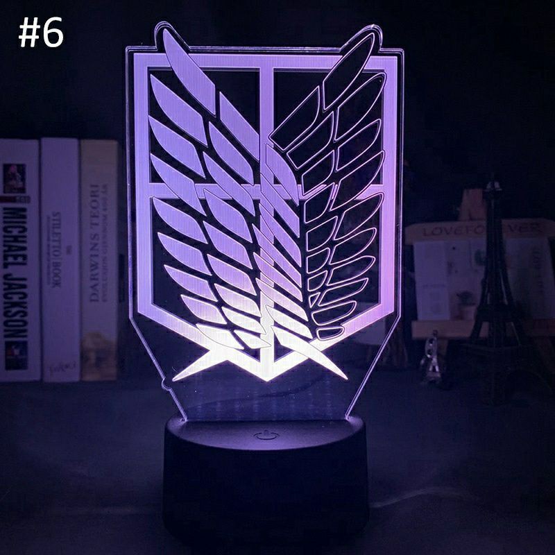 Đèn ngủ Led 3D biểu tượng Attack On Titan