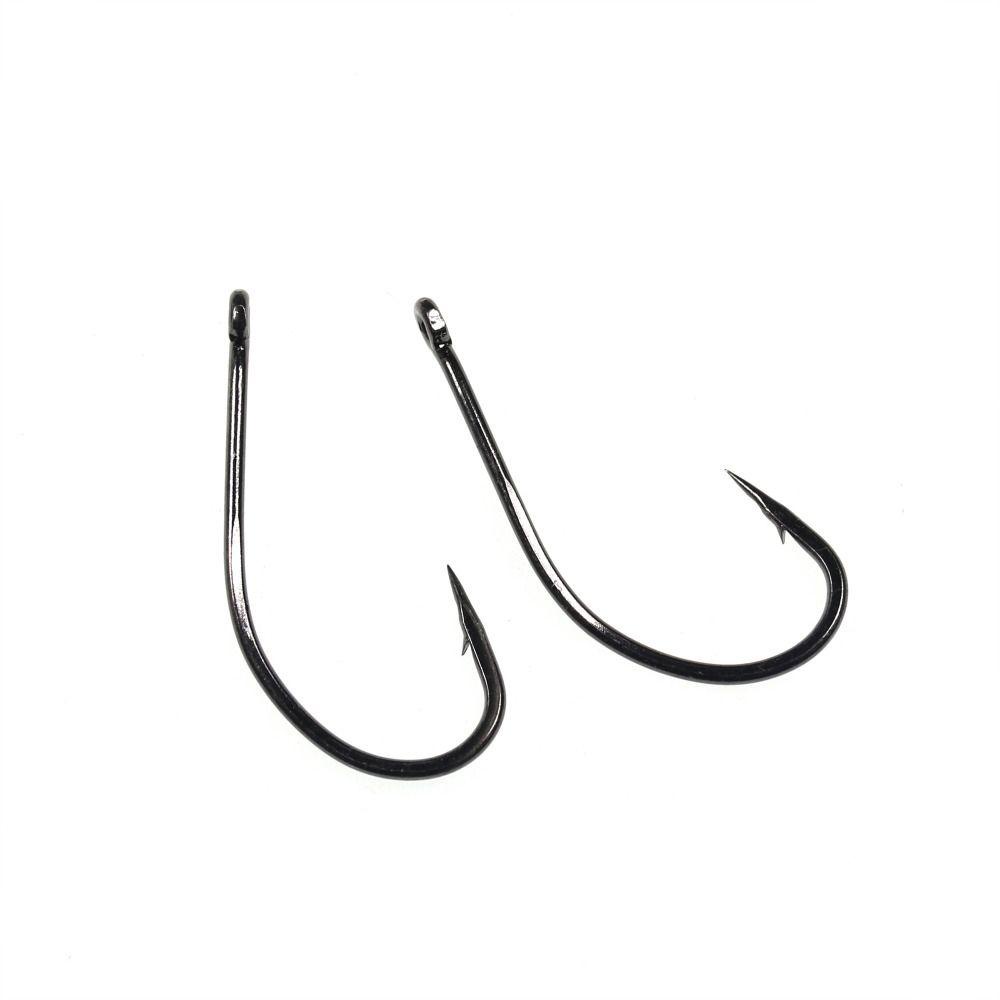 Móc Câu Cá Bằng Thép Không Gỉ Nguyên Khối Màu Đen TAYLOR1