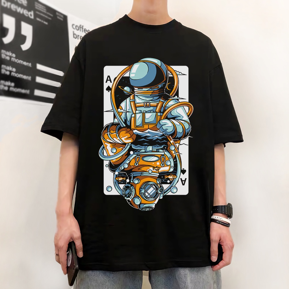 Áo Thun Nam Cổ Tròn Oversize, Áo Phông Unisex Form Rộng Basic Unisex Cotton Oversize Street Style