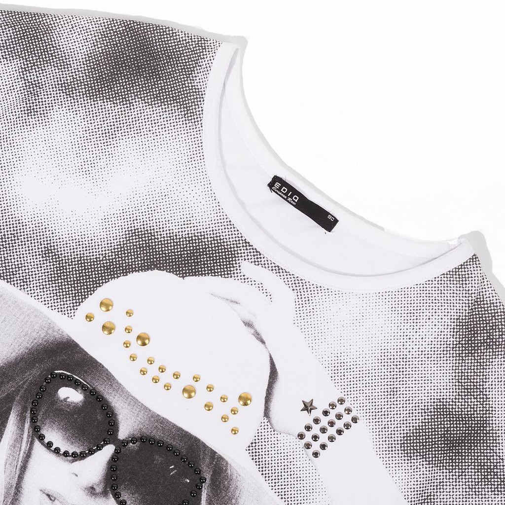 Áo phông nữ form rộng Orange Factory Hàn Quốc EQK8L360WSW