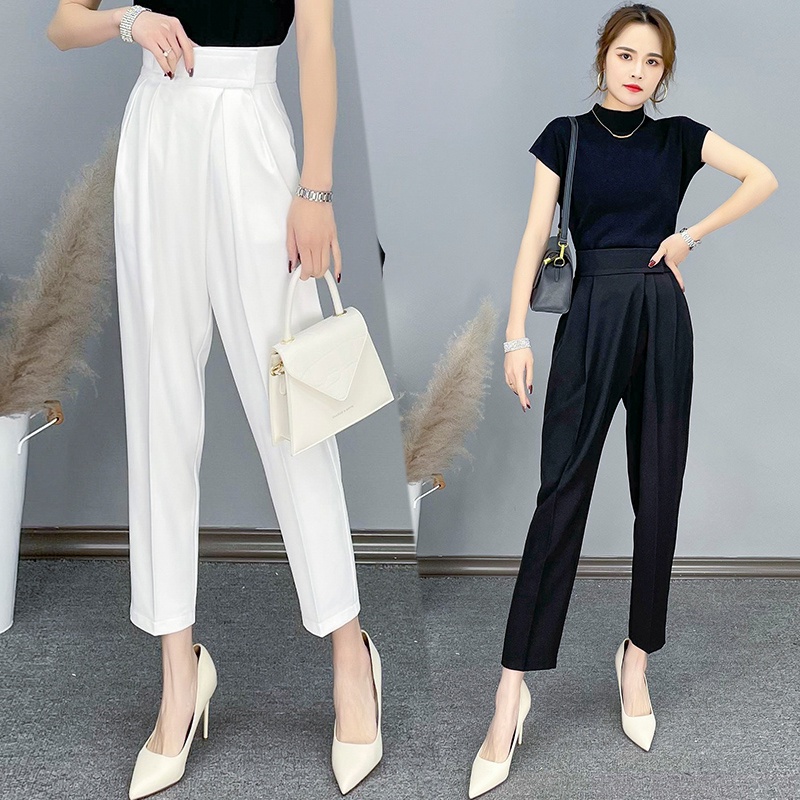 Quần Tây nữ công sở dáng baggy Hàn Quốc- cạp dán tiện lợi QS36
