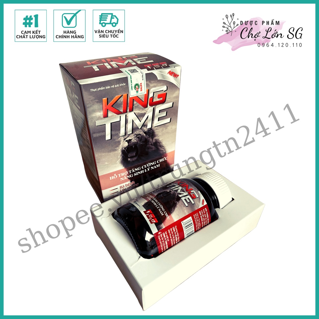 Viên uống bổ thận tráng dương tăng cường sinh lực King Time – hộp 30 viên