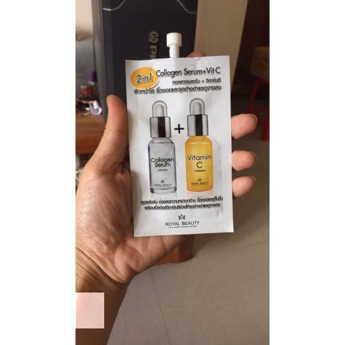 SERUM dưỡng da COLLAGENE  +  VITAMIN C  2IN1  THÁI LAN[ Hàng thailand Chính Hãng ]