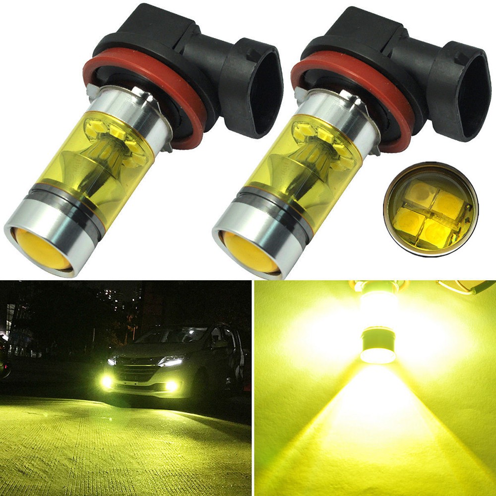 Bộ 2 bóng đèn Led H11 H8 100W 2835 20SMD cho xe hơi
