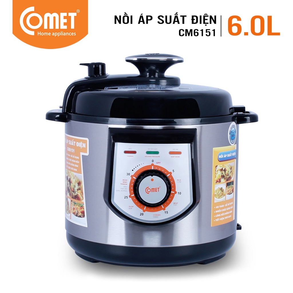 Nồi Áp suất điện 6L COMET - CM6151