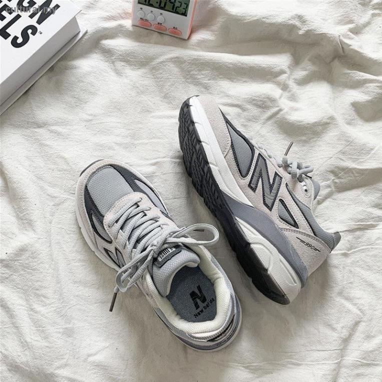 Giày Thể Thao New Balance 990 Phối Lưới Thoáng Khí Phong Cách retro Hàn Quốc Cho Nam Và Nữ 🐡
