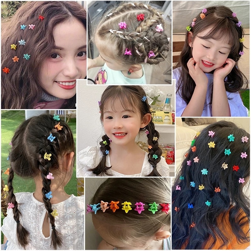 Set 50 Kẹp Tóc Mini Dễ Thương Dành Cho Bé Gái