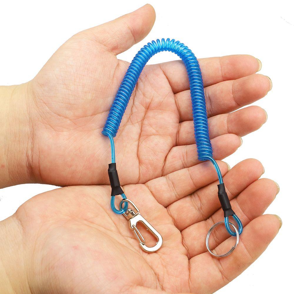 Khóa Dây Lò Xo Bằng Thép Linh Hoạt Co Giãn Chống Thất Lạc Có Thể Thu Gọn Cho Câu Cá / Cắm Trại