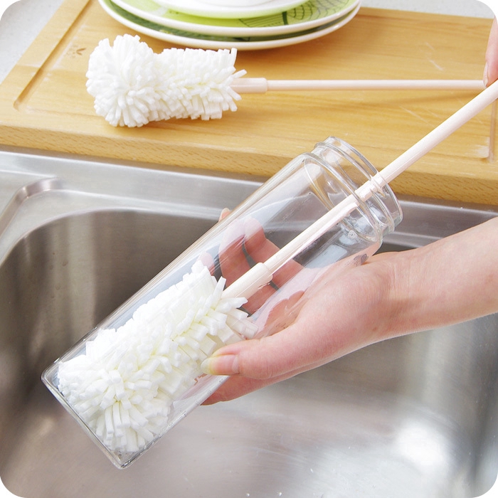 Cọ vệ sinh bình uống nước tay cầm dài thiết kế tiện lợi dễ dùng