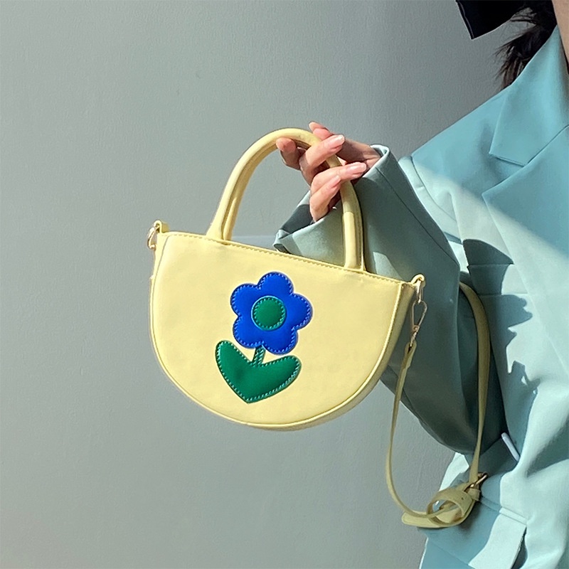 Túi Đeo Chéo Hình Bán Nguyệt Màu Sắc Đối Lập Thời Trang Xuân Hè Hàn Quốc 2022 Cho Nữ GYLXB064