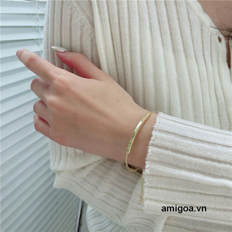 ✨✨Vòng đeo tay có thể điều chỉnh kích thước đơn giản xinh xắn dành cho nữ