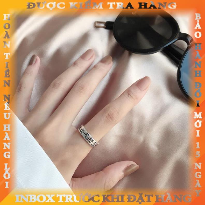 Nhẫn hở hình số la mã phong cách hip hop cá tính thời trang dành cho nam nữ changchang