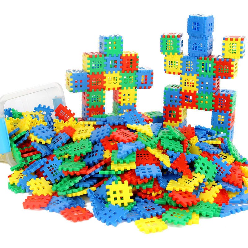 Đồ chơi giáo dục sớm lắp ráp ngôi nhà lớn bằng nhựa sáng tạo thú vị cho bé trai 5-6 tuổi