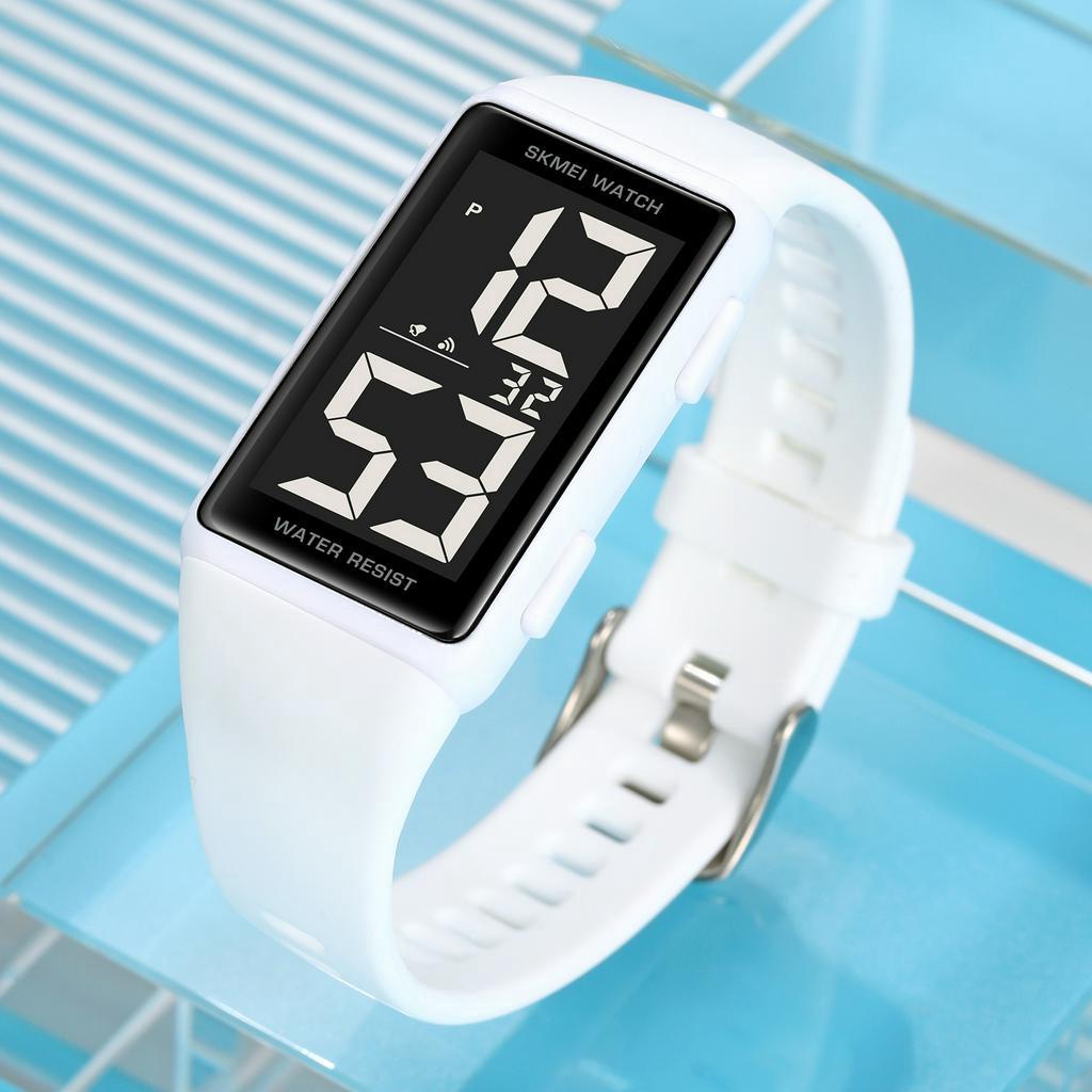 SKMEI thời trang sinh viên đồng hồ nam nữ đơn giản lớn kỹ thuật số LED hiển thị cổ tay xem silicone dây đeo chronograph thể thao ngày đồng hồ