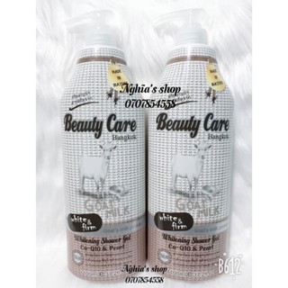 (Mẫu mới) Sữa tắm dê Beauty Care Bangkok 1100ml thái lan dưỡng trắng da
