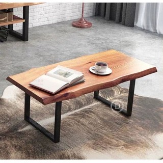 Bàn trà nguyên tấm viền tự nhiên