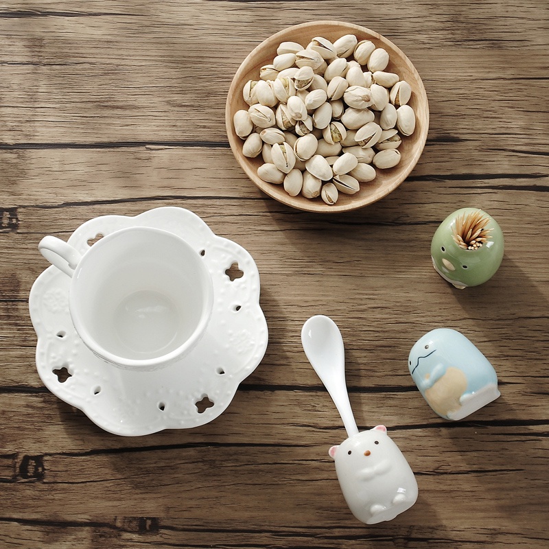 Hộp đựng bàn chải đánh răng bằng sứ kiểu hoạt hình dễ thương đa chức năng
