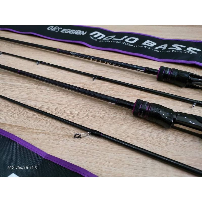 Cần Câu Cá Mojo Bass B712M - S712M  - 2.13m
