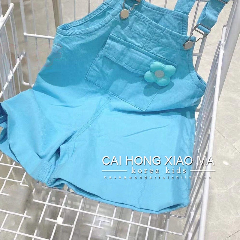 Bộ Áo Liền Quần 5 Món Phong Cách Hàn Quốc Thời Trang Mùa Hè Xinh Xắn Cho Bé Gái