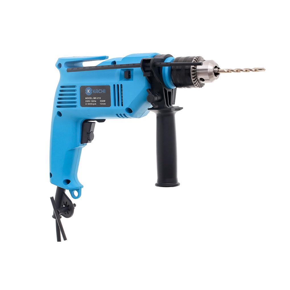 Bộ khoan động lực 550W đi kèm vali và bộ mũi khoan, mũi bắt vít