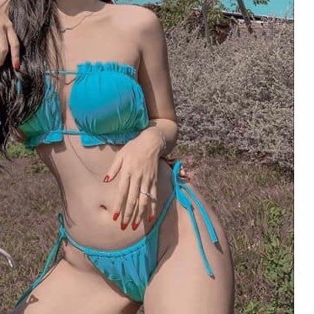 Bikini Tam Giác Đi Biển, Bikini 2 Mảnh Cột Eo Quyến Rũ SAVVY