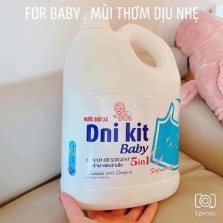 NƯỚC GIẶT DNI-KID CHO BÉ 3.8Lít HƯƠNG THƠM NHẸ DỊU CHO LÀN DA BÉ 🌸🍀🌸🍀